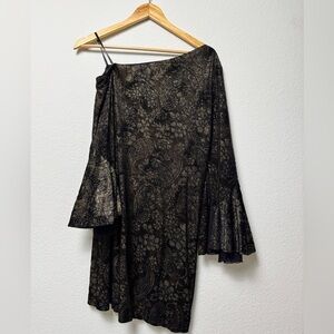 Gold and Black Dress